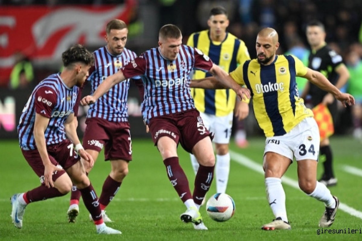 Fenerbahçe, Trabzonspor'u deplasmanda 3-2 yendi